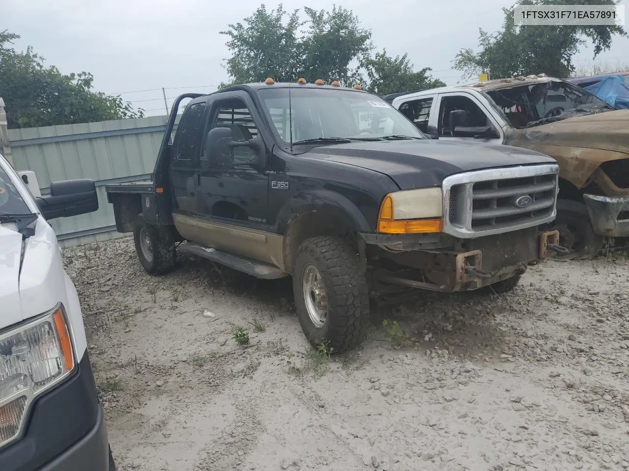 2001 Ford F350 Srw Super Duty VIN: 1FTSX31F71EA57891 Lot: 66713184