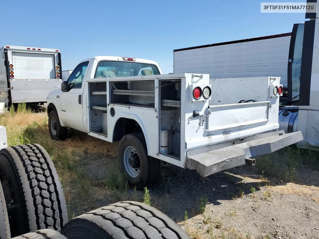 2001 Ford F350 Srw Super Duty VIN: 3FTSF31F51MA77120 Lot: 67823174