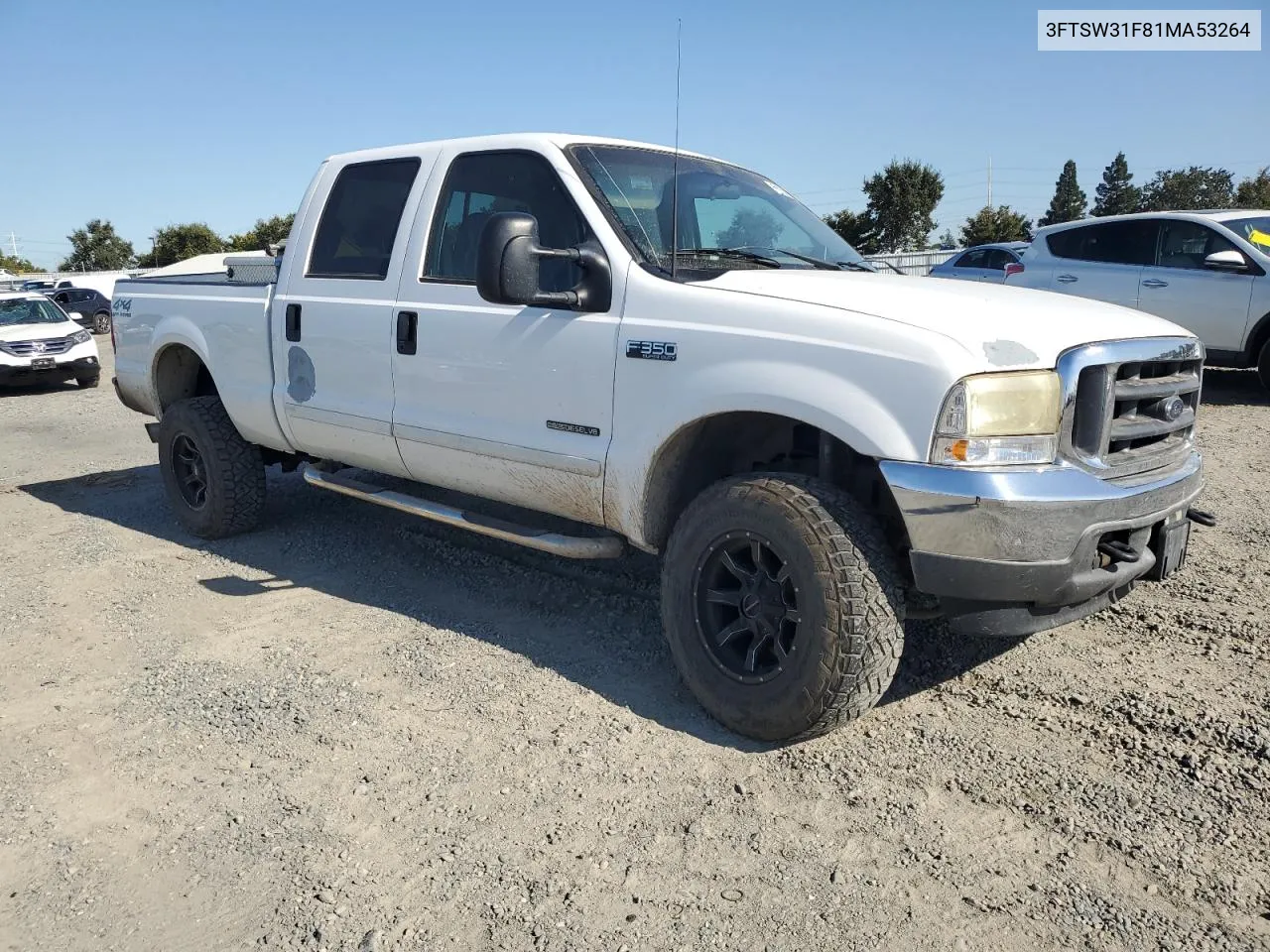 2001 Ford F350 Srw Super Duty VIN: 3FTSW31F81MA53264 Lot: 68850364