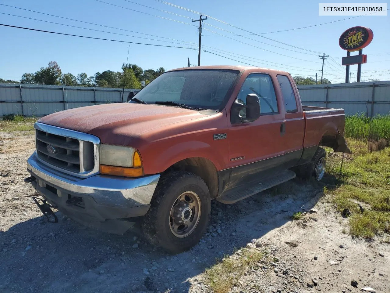 2001 Ford F350 Srw Super Duty VIN: 1FTSX31F41EB10658 Lot: 73487404