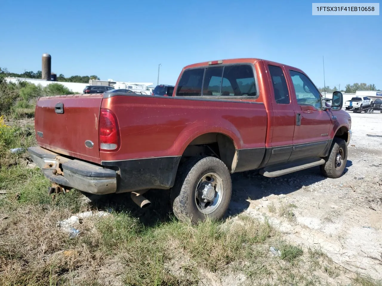 2001 Ford F350 Srw Super Duty VIN: 1FTSX31F41EB10658 Lot: 73487404