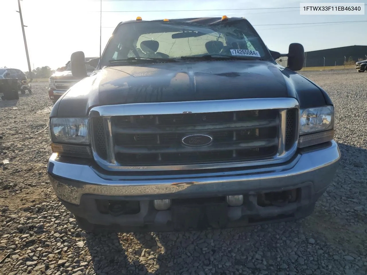 2001 Ford F350 Super Duty VIN: 1FTWX33F11EB46340 Lot: 74265584