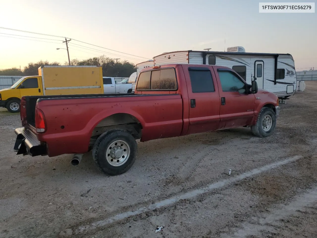 2001 Ford F350 Srw Super Duty VIN: 1FTSW30F71EC56279 Lot: 74843864