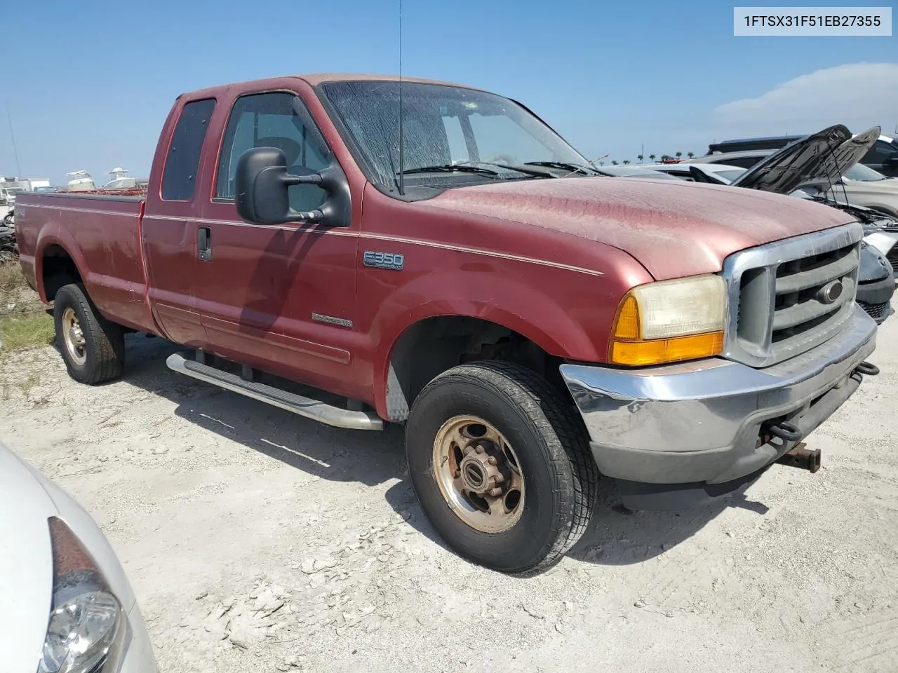 2001 Ford F350 Srw Super Duty VIN: 1FTSX31F51EB27355 Lot: 75587914