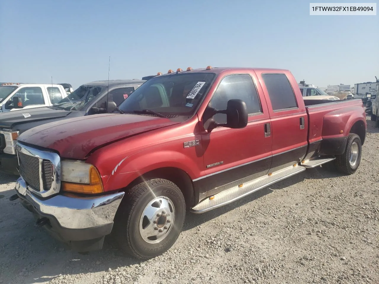 2001 Ford F350 Super Duty VIN: 1FTWW32FX1EB49094 Lot: 75697784