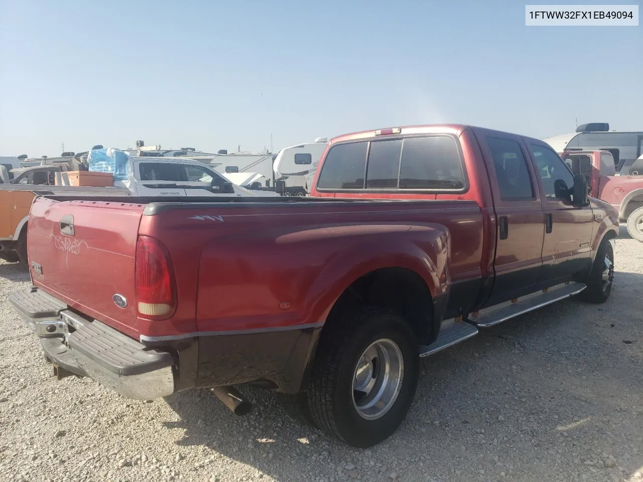 2001 Ford F350 Super Duty VIN: 1FTWW32FX1EB49094 Lot: 75697784