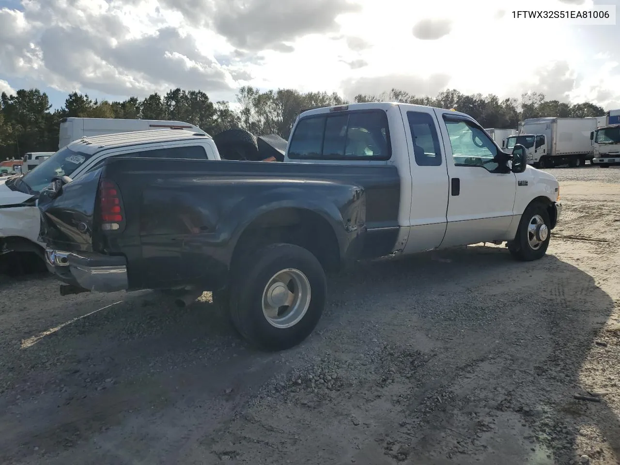 2001 Ford F350 Super Duty VIN: 1FTWX32S51EA81006 Lot: 75766734