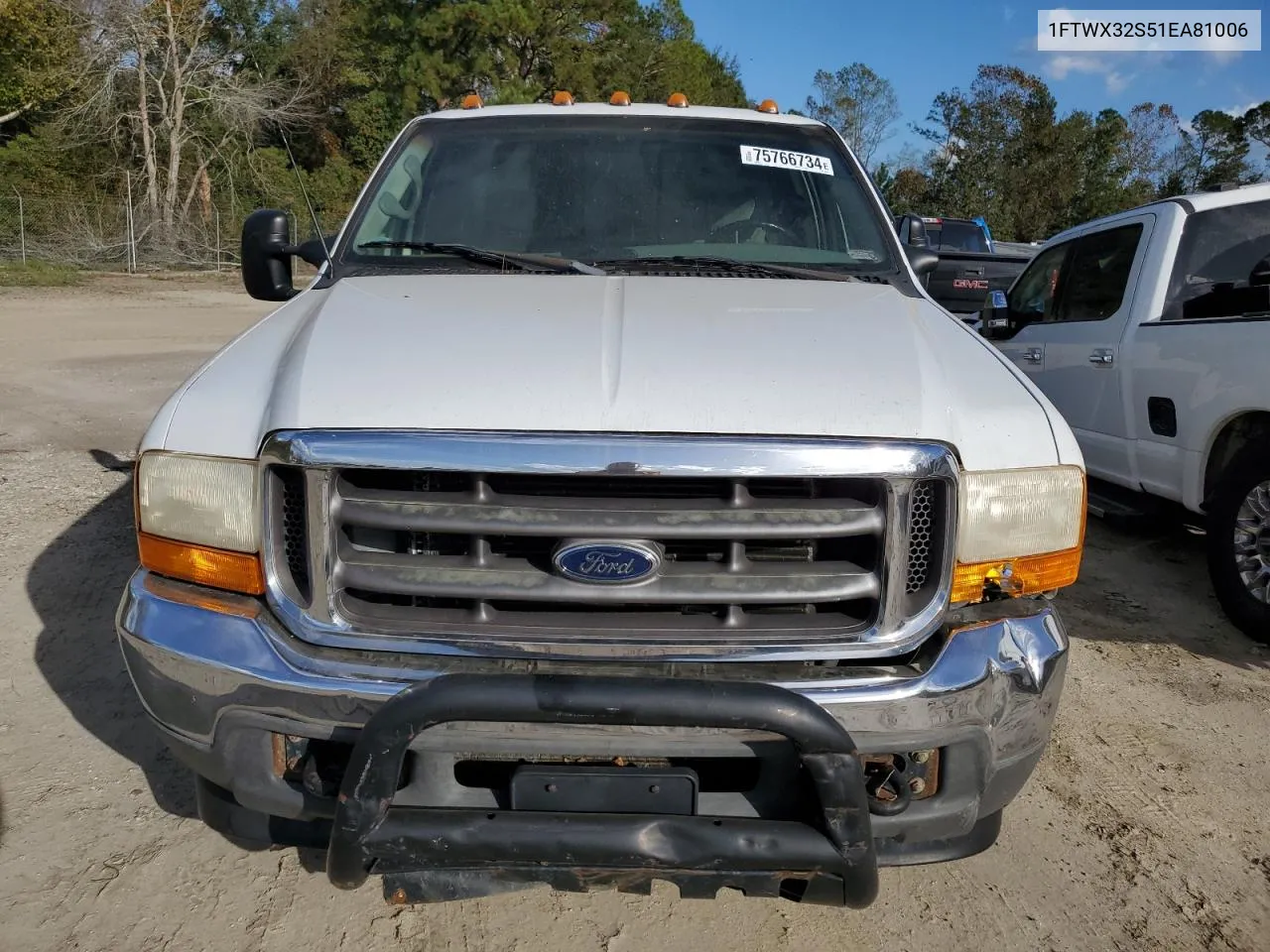 2001 Ford F350 Super Duty VIN: 1FTWX32S51EA81006 Lot: 75766734