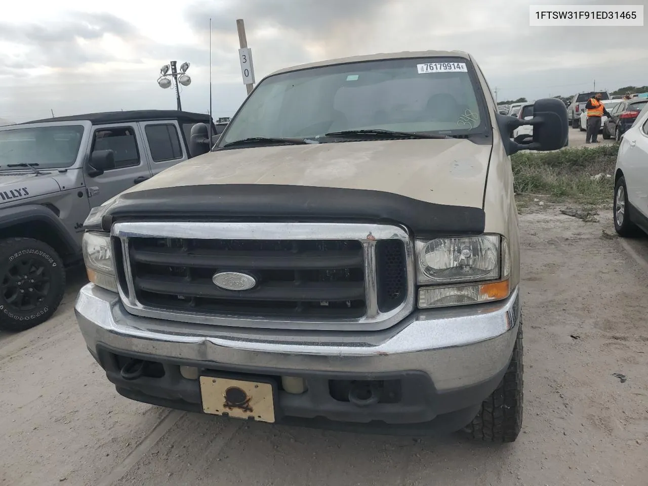 2001 Ford F350 Srw Super Duty VIN: 1FTSW31F91ED31465 Lot: 76179914