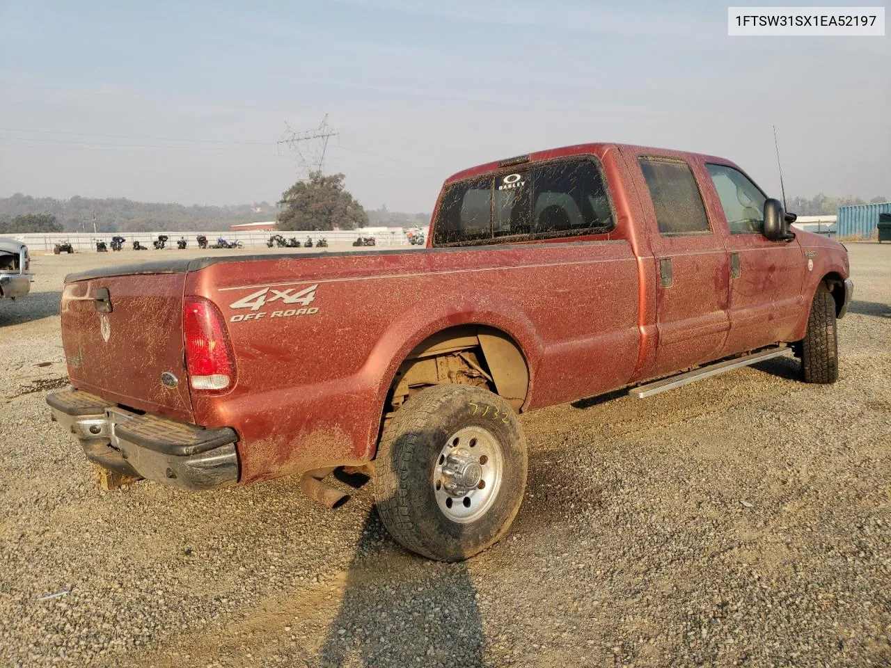 2001 Ford F350 Srw Super Duty VIN: 1FTSW31SX1EA52197 Lot: 76388444