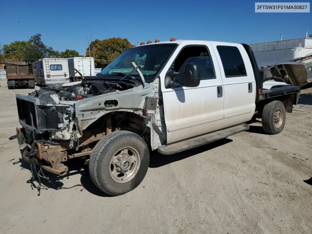 2001 Ford F350 Srw Super Duty VIN: 3FTSW31F01MA50827 Lot: 76896774