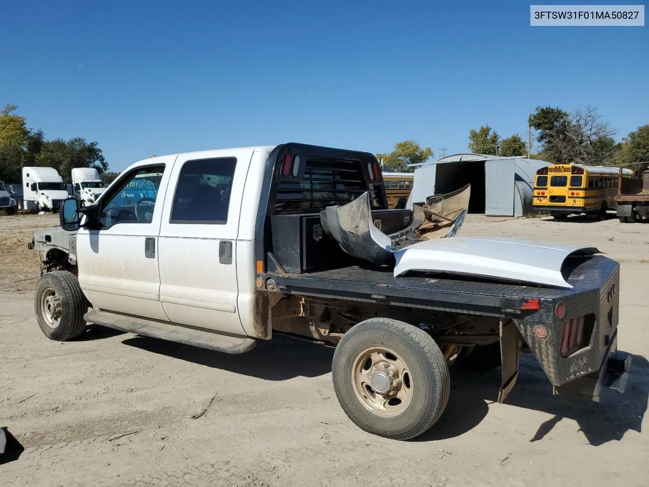 2001 Ford F350 Srw Super Duty VIN: 3FTSW31F01MA50827 Lot: 76896774