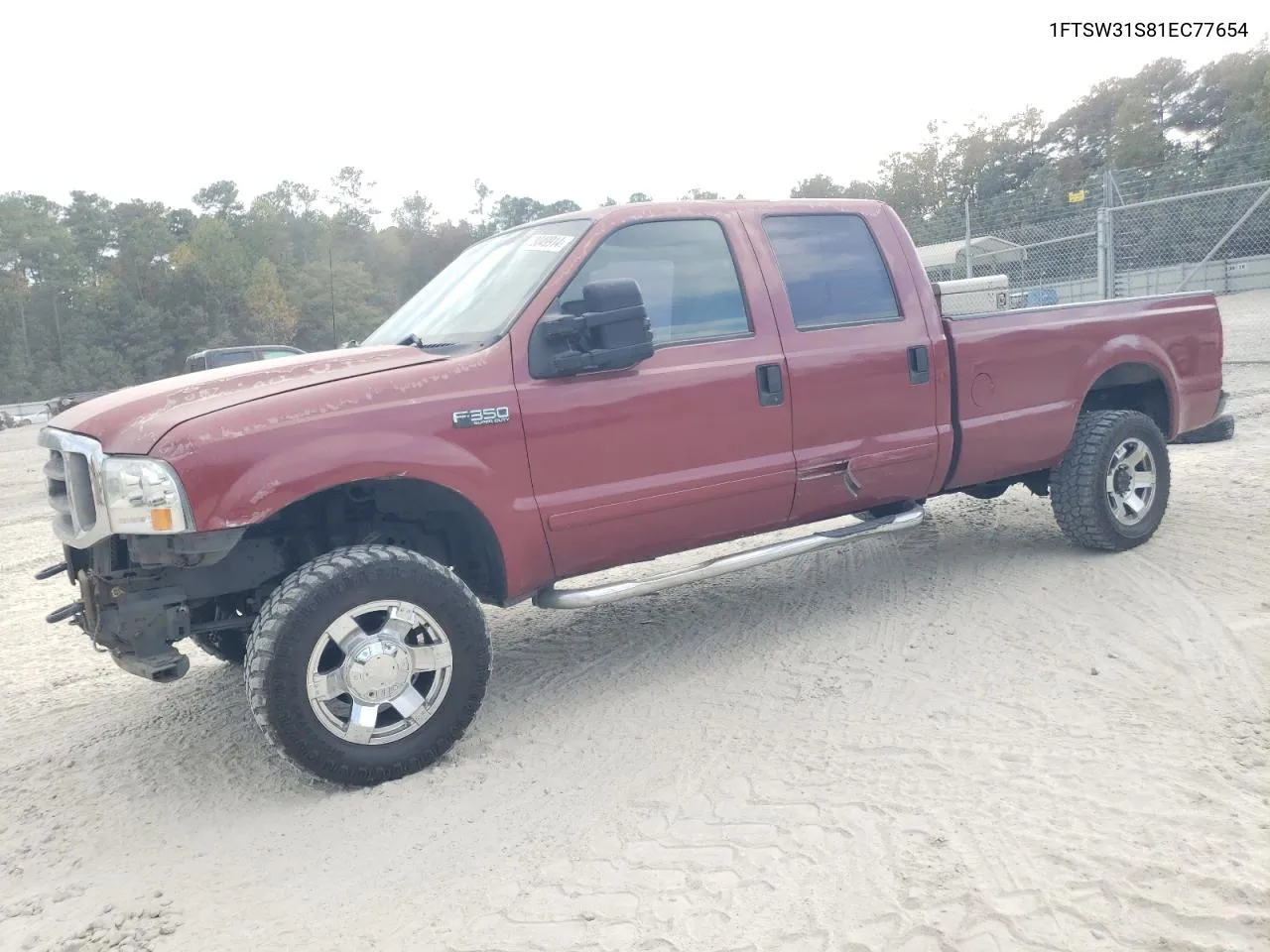 2001 Ford F350 Srw Super Duty VIN: 1FTSW31S81EC77654 Lot: 78049914