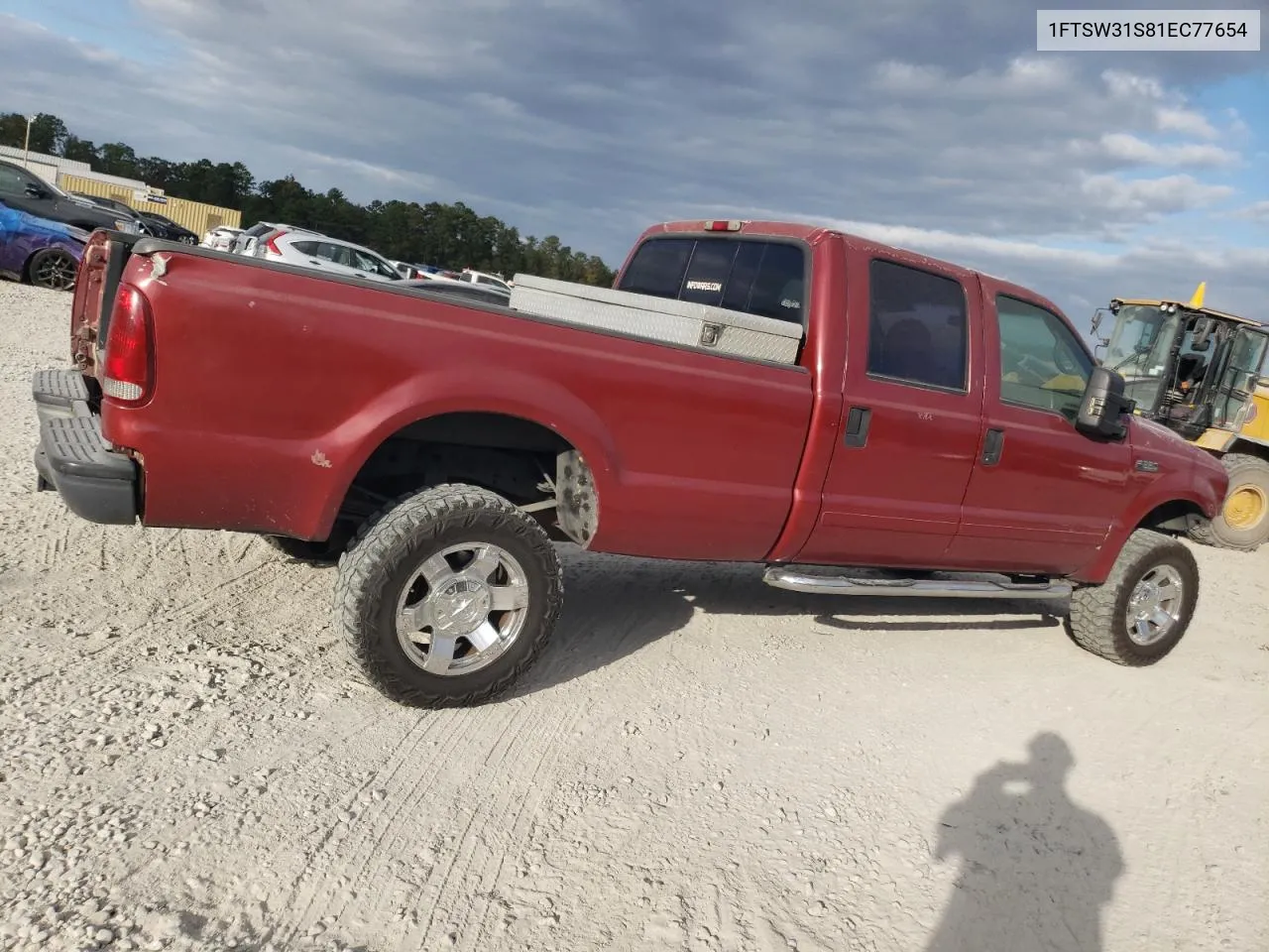 2001 Ford F350 Srw Super Duty VIN: 1FTSW31S81EC77654 Lot: 78049914