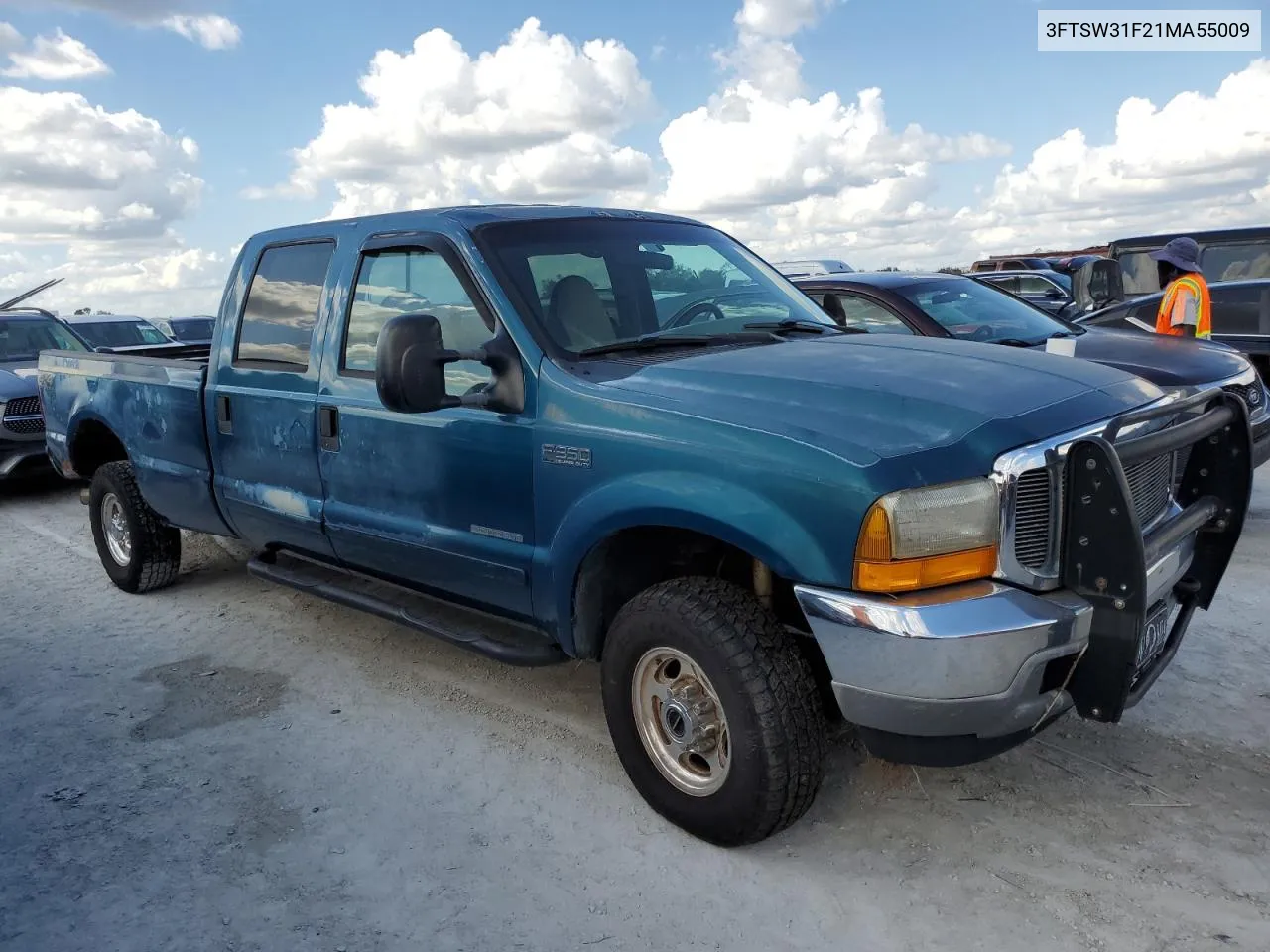 2001 Ford F350 Srw Super Duty VIN: 3FTSW31F21MA55009 Lot: 78132974