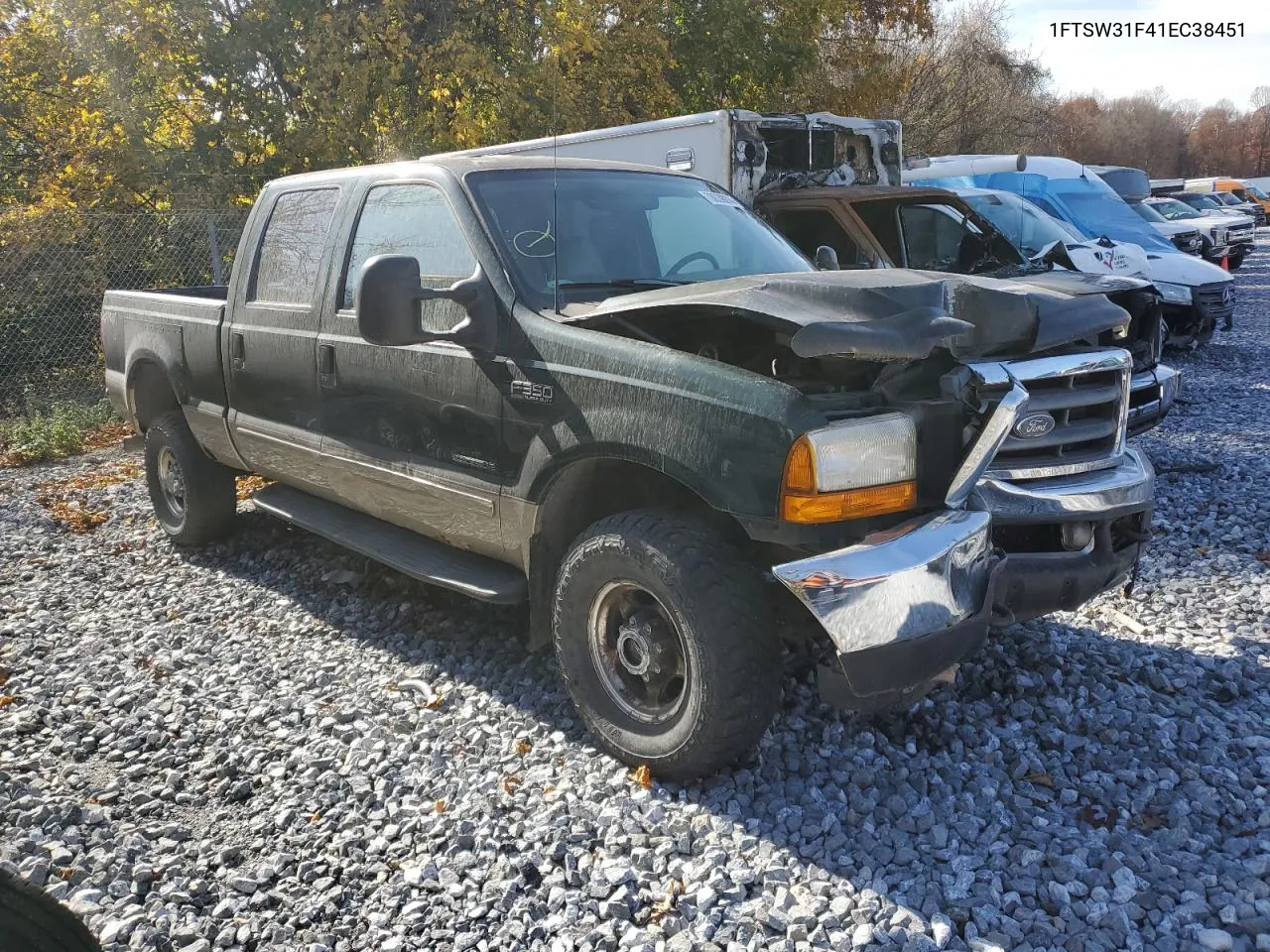 2001 Ford F350 Srw Super Duty VIN: 1FTSW31F41EC38451 Lot: 78639074