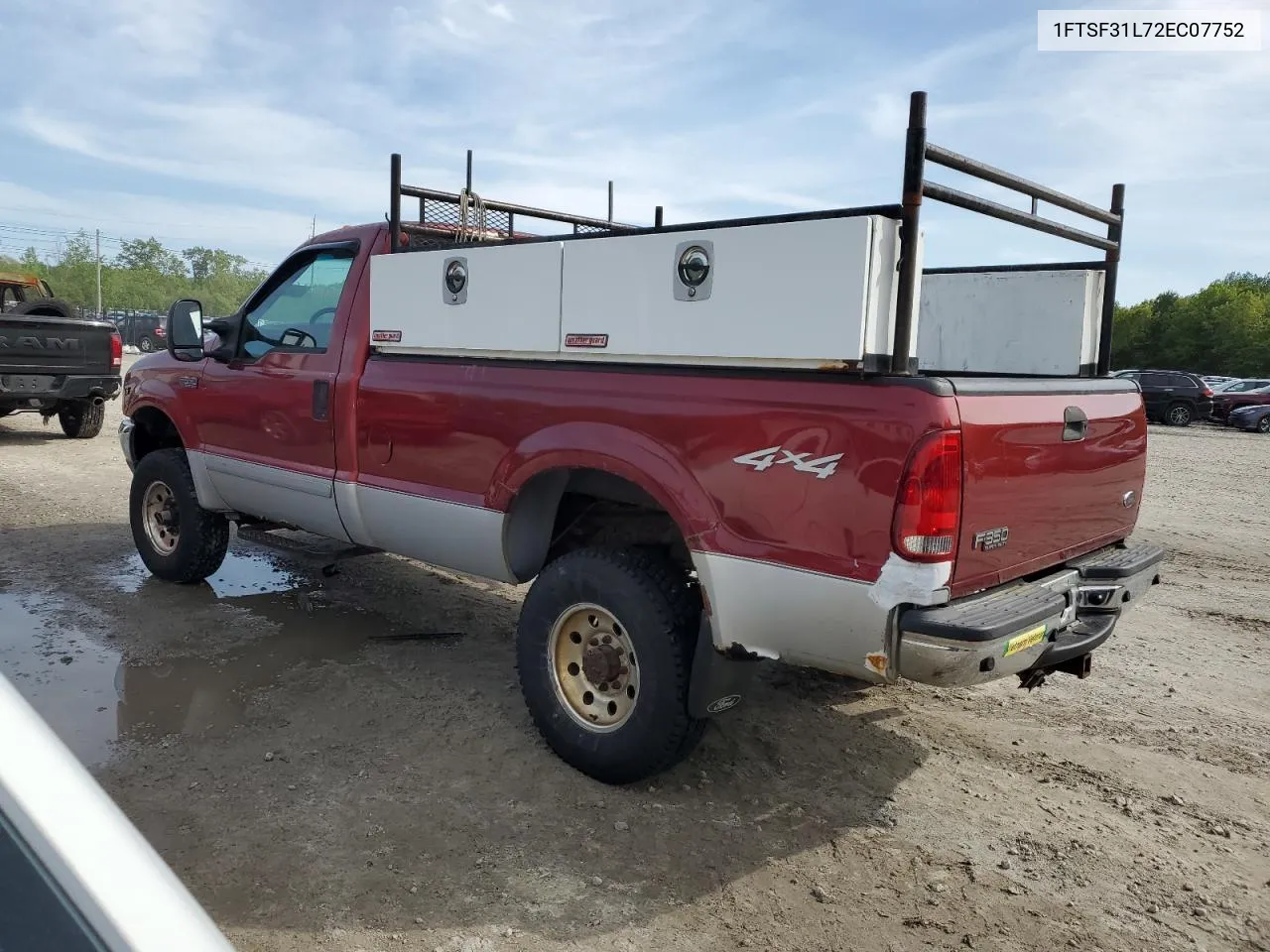 2002 Ford F350 Srw Super Duty VIN: 1FTSF31L72EC07752 Lot: 53464854