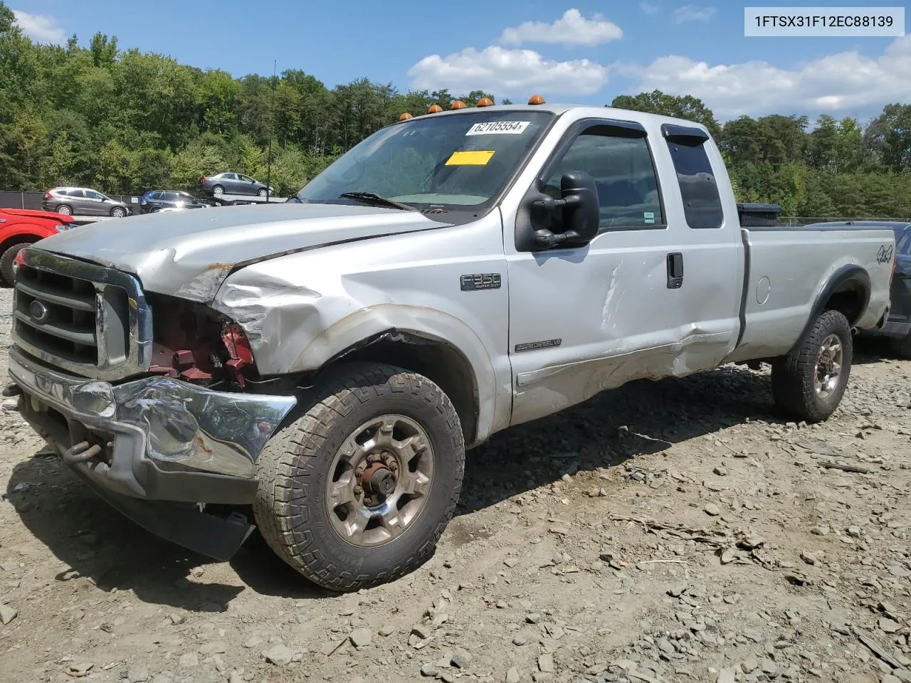 2002 Ford F350 Srw Super Duty VIN: 1FTSX31F12EC88139 Lot: 62105554