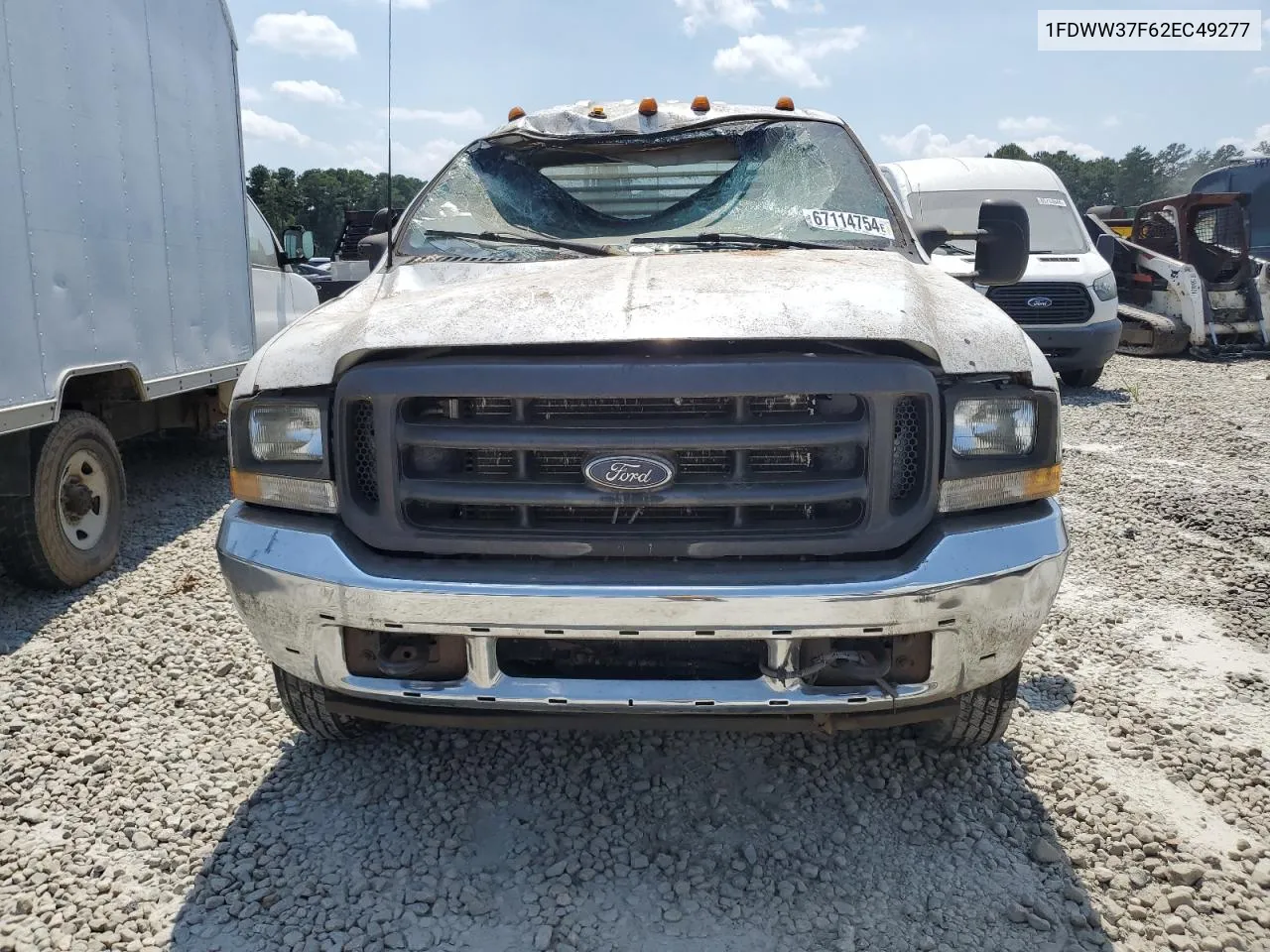 2002 Ford F350 Super Duty VIN: 1FDWW37F62EC49277 Lot: 67114754