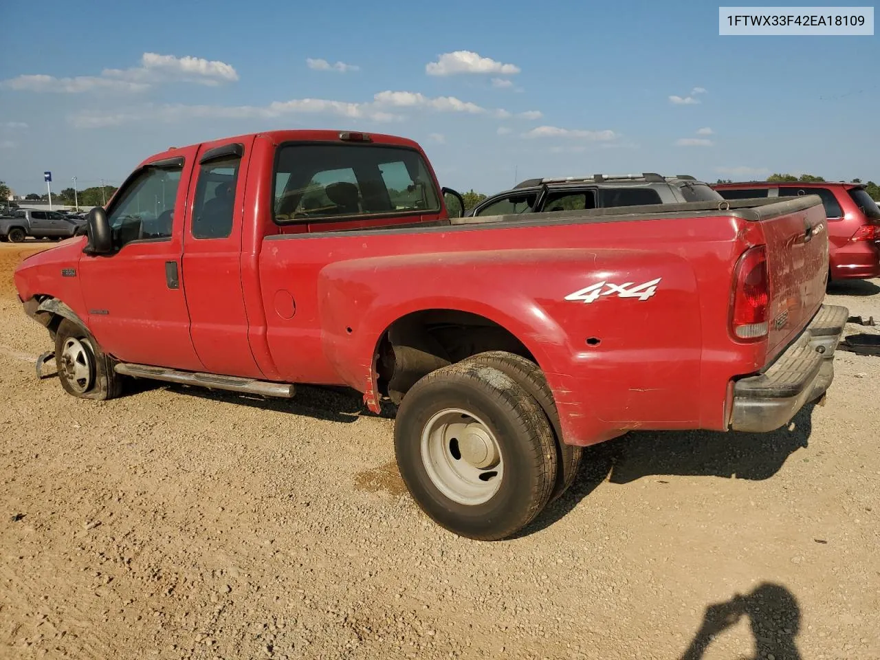 2002 Ford F350 Super Duty VIN: 1FTWX33F42EA18109 Lot: 69504424