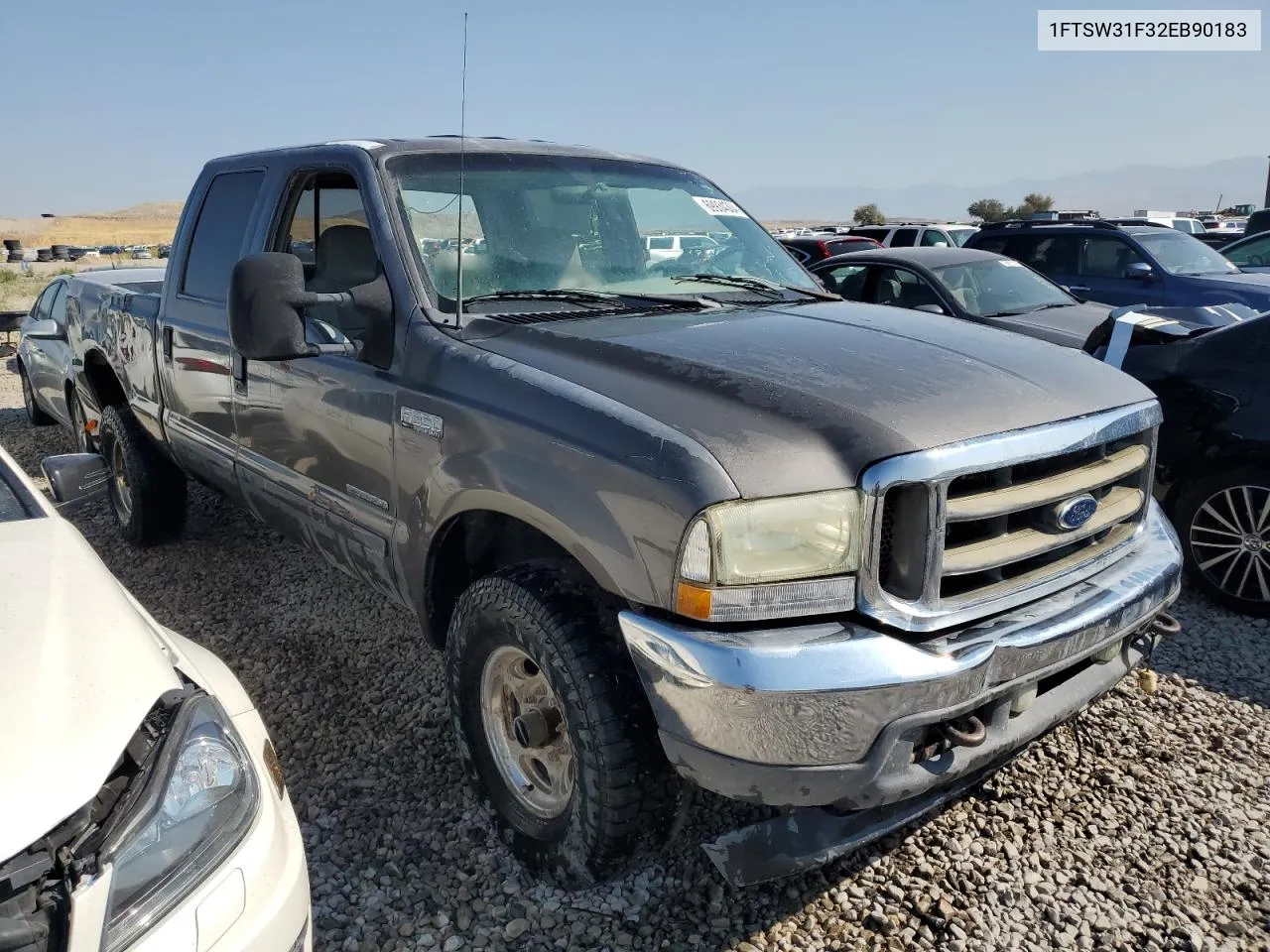 2002 Ford F350 Srw Super Duty VIN: 1FTSW31F32EB90183 Lot: 69934304