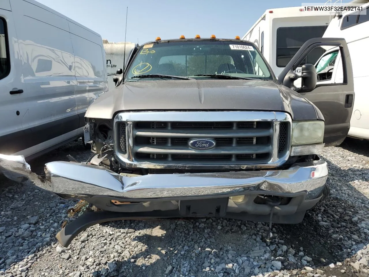 2002 Ford F350 Super Duty VIN: 1FTWW33F32EA92141 Lot: 71010624