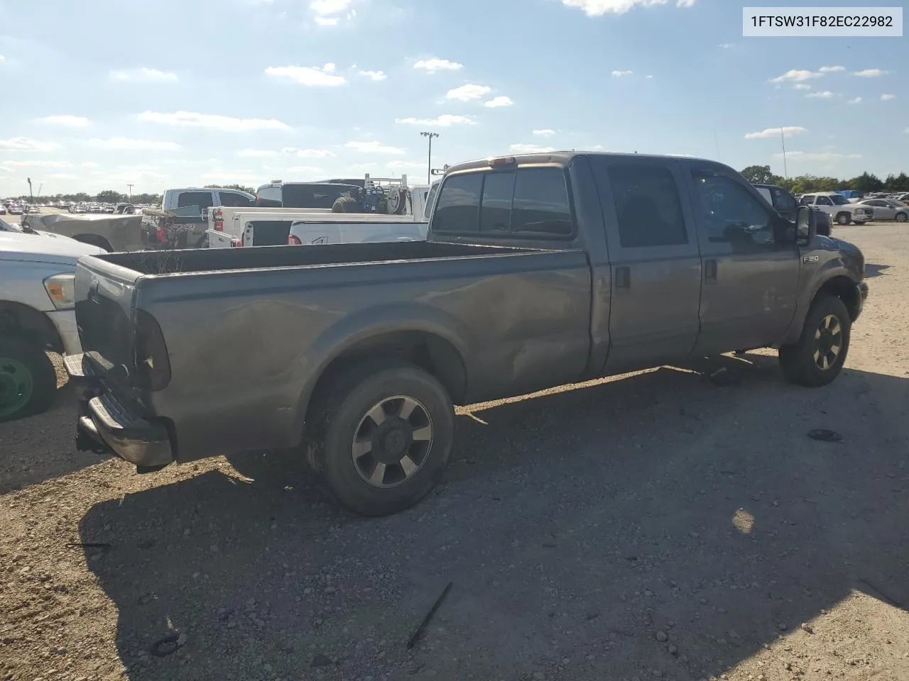 2002 Ford F350 Srw Super Duty VIN: 1FTSW31F82EC22982 Lot: 71252114