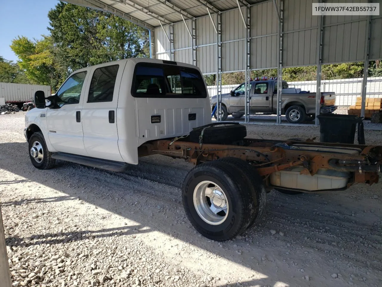 2002 Ford F350 Super Duty VIN: 1FDWW37F42EB55737 Lot: 73678434