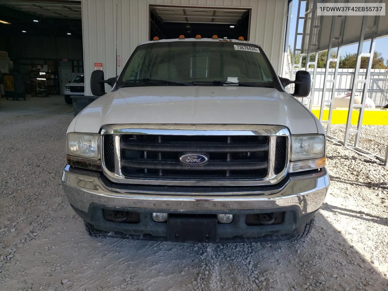 2002 Ford F350 Super Duty VIN: 1FDWW37F42EB55737 Lot: 73678434