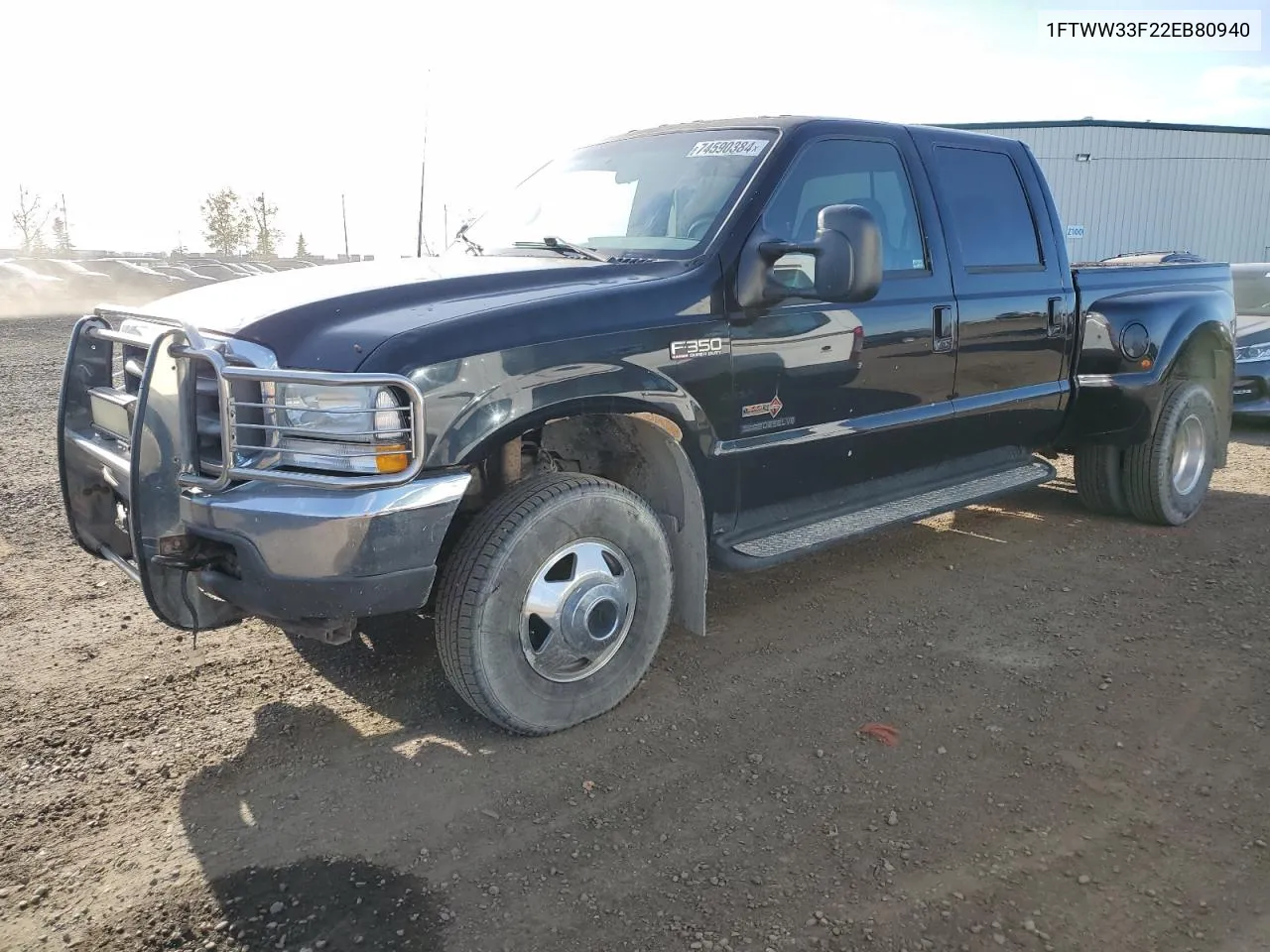 2002 Ford F350 Super Duty VIN: 1FTWW33F22EB80940 Lot: 74590384