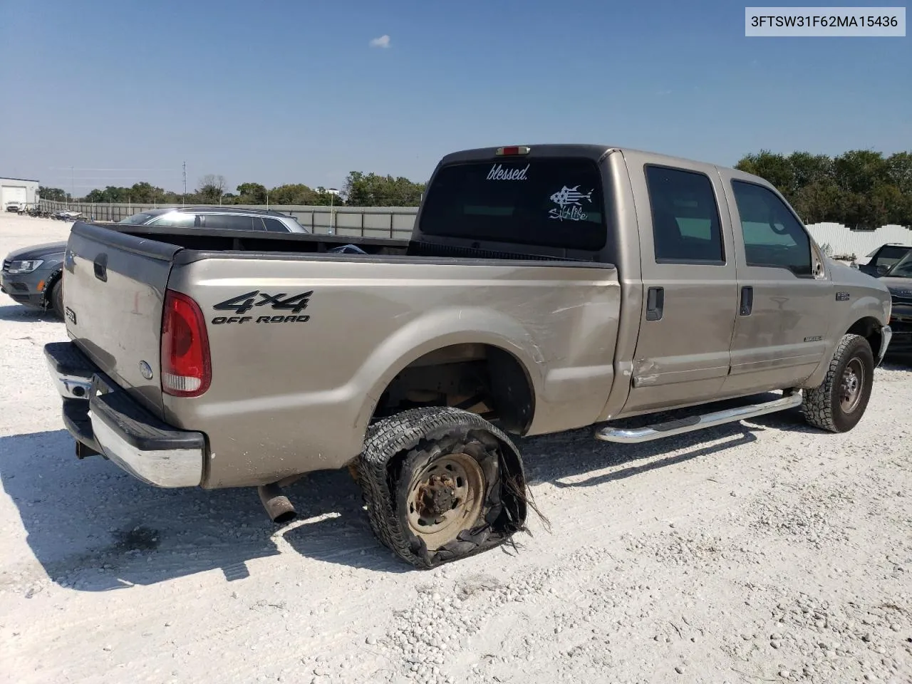 2002 Ford F350 Srw Super Duty VIN: 3FTSW31F62MA15436 Lot: 75384314