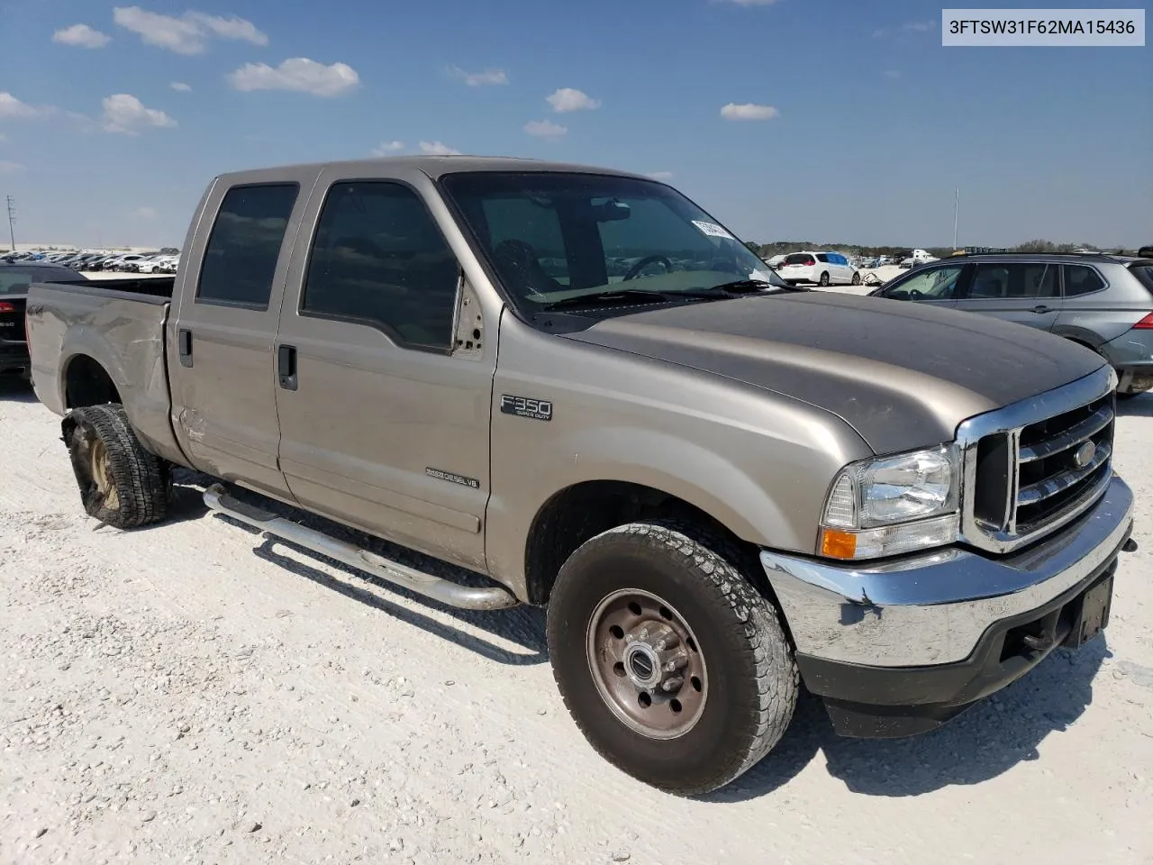 2002 Ford F350 Srw Super Duty VIN: 3FTSW31F62MA15436 Lot: 75384314