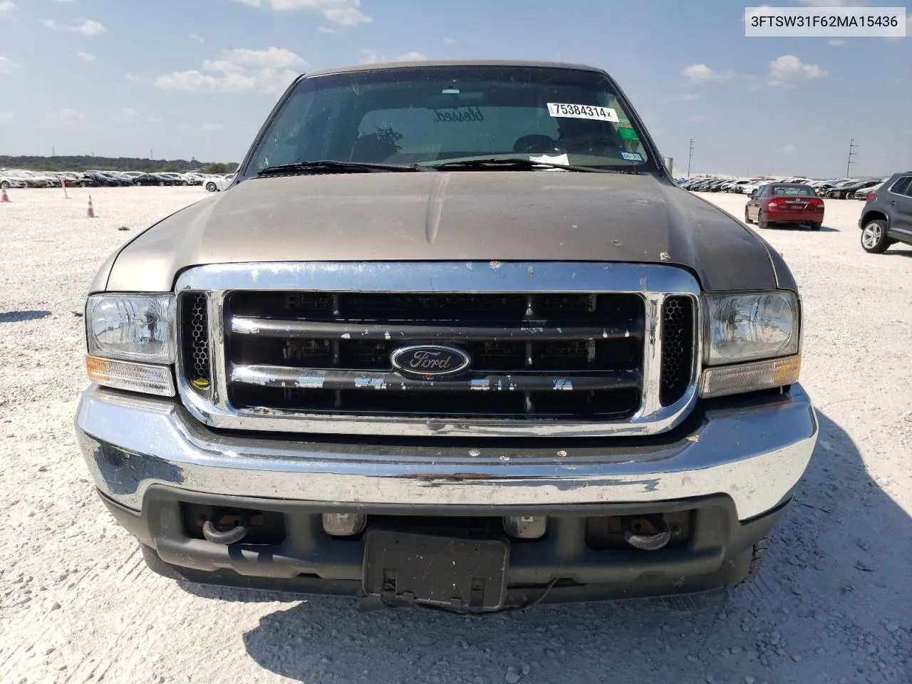 2002 Ford F350 Srw Super Duty VIN: 3FTSW31F62MA15436 Lot: 75384314