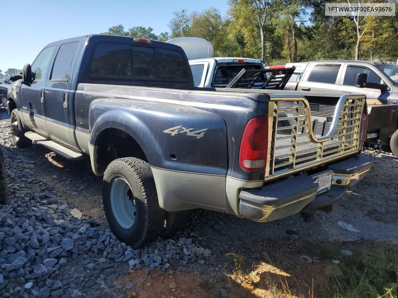 2002 Ford F350 Super Duty VIN: 1FTWW33F32EA93676 Lot: 75395864