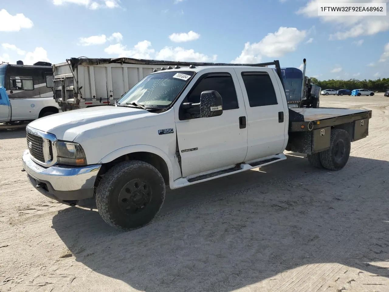 2002 Ford F350 Super Duty VIN: 1FTWW32F92EA68962 Lot: 76681464