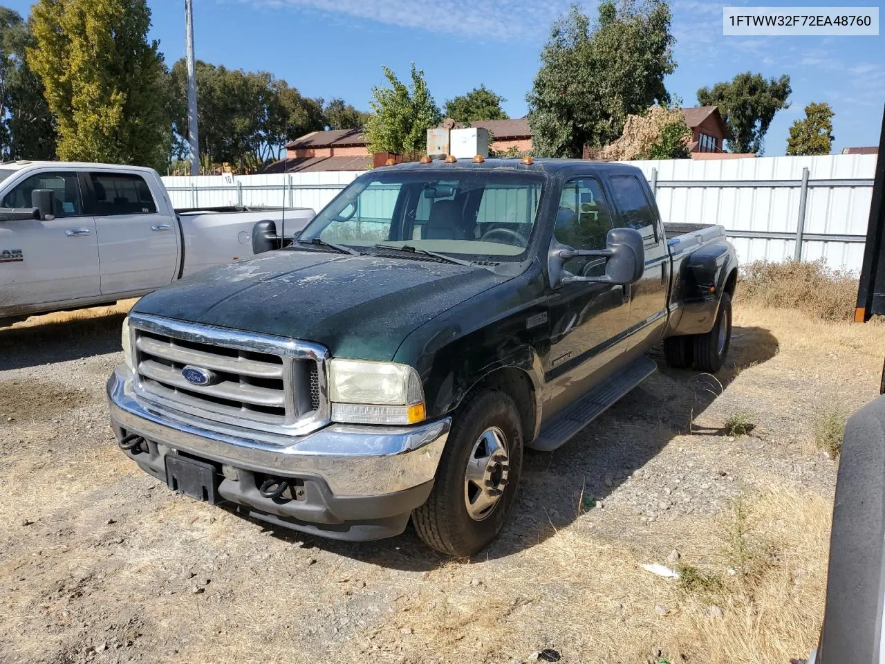 2002 Ford F350 Super Duty VIN: 1FTWW32F72EA48760 Lot: 77123104