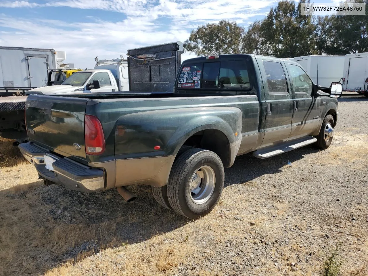 2002 Ford F350 Super Duty VIN: 1FTWW32F72EA48760 Lot: 77123104