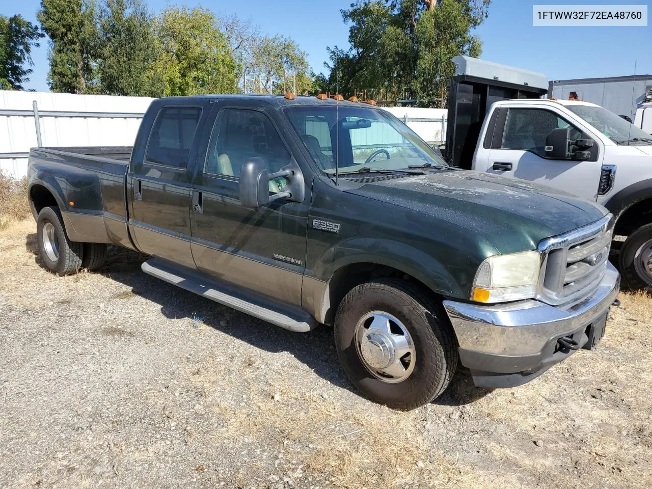 2002 Ford F350 Super Duty VIN: 1FTWW32F72EA48760 Lot: 77123104