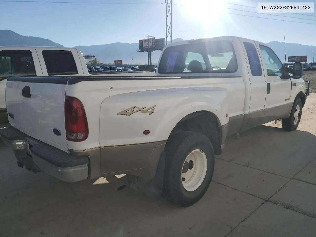 2002 Ford F350 Super Duty VIN: 1FTWX32F32EB11432 Lot: 77193294