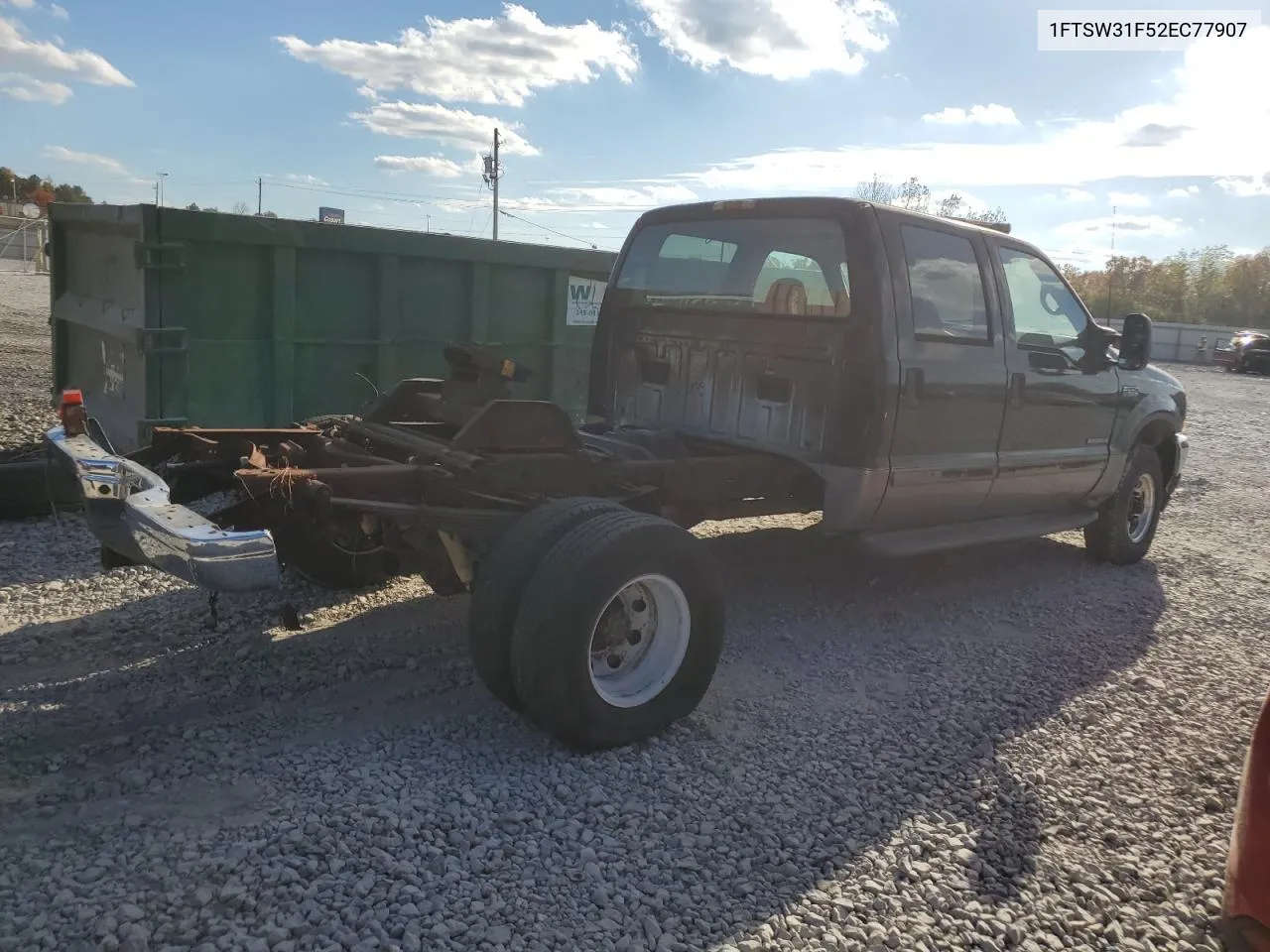 2002 Ford F350 Srw Super Duty VIN: 1FTSW31F52EC77907 Lot: 77216424