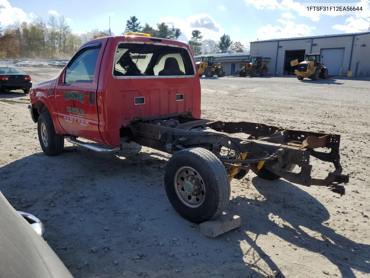 2002 Ford F350 Srw Super Duty VIN: 1FTSF31F12EA56644 Lot: 77646534