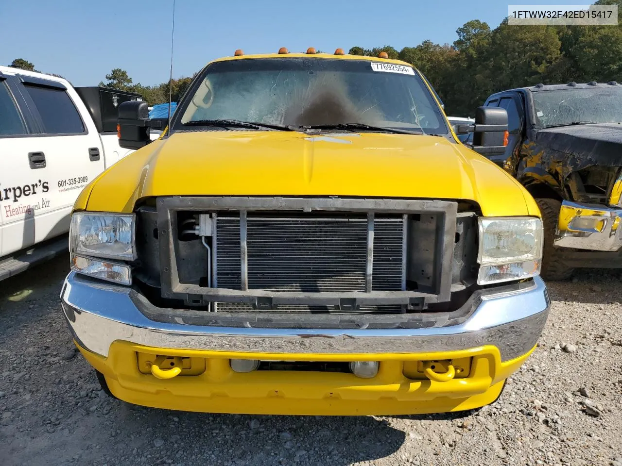 2002 Ford F350 Super Duty VIN: 1FTWW32F42ED15417 Lot: 77692554