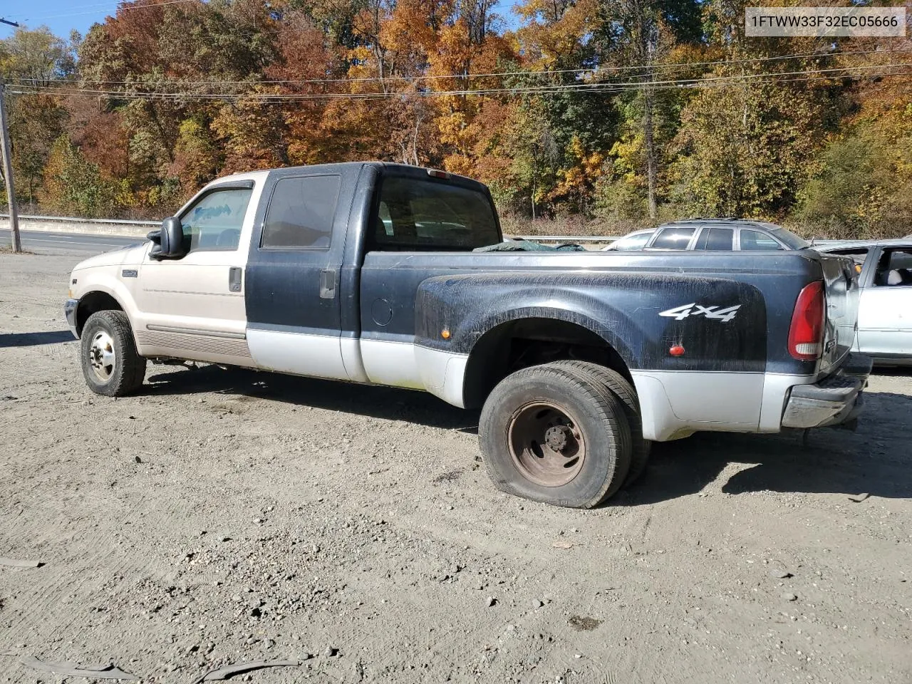 2002 Ford F350 Super Duty VIN: 1FTWW33F32EC05666 Lot: 78838654