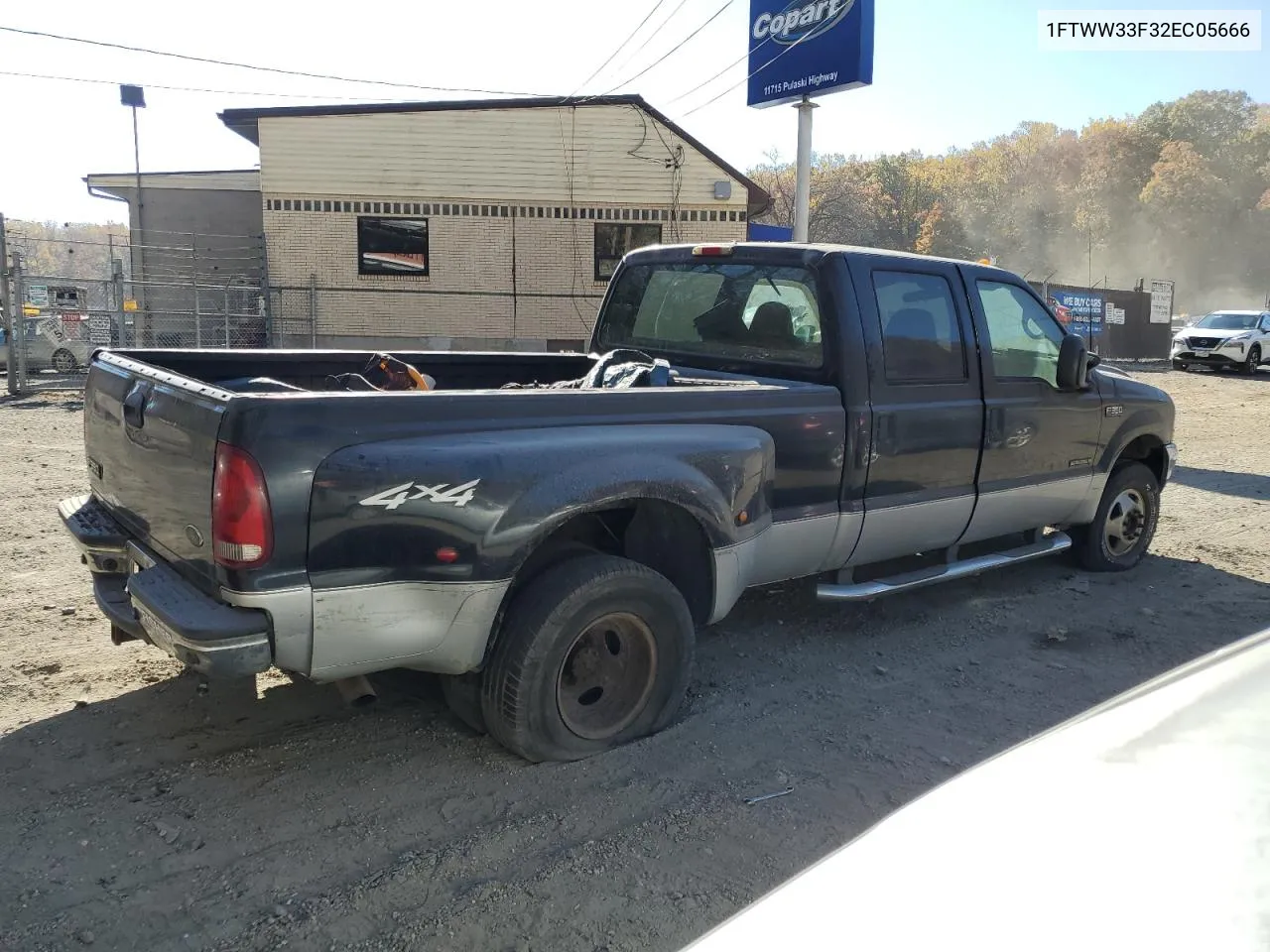 2002 Ford F350 Super Duty VIN: 1FTWW33F32EC05666 Lot: 78838654