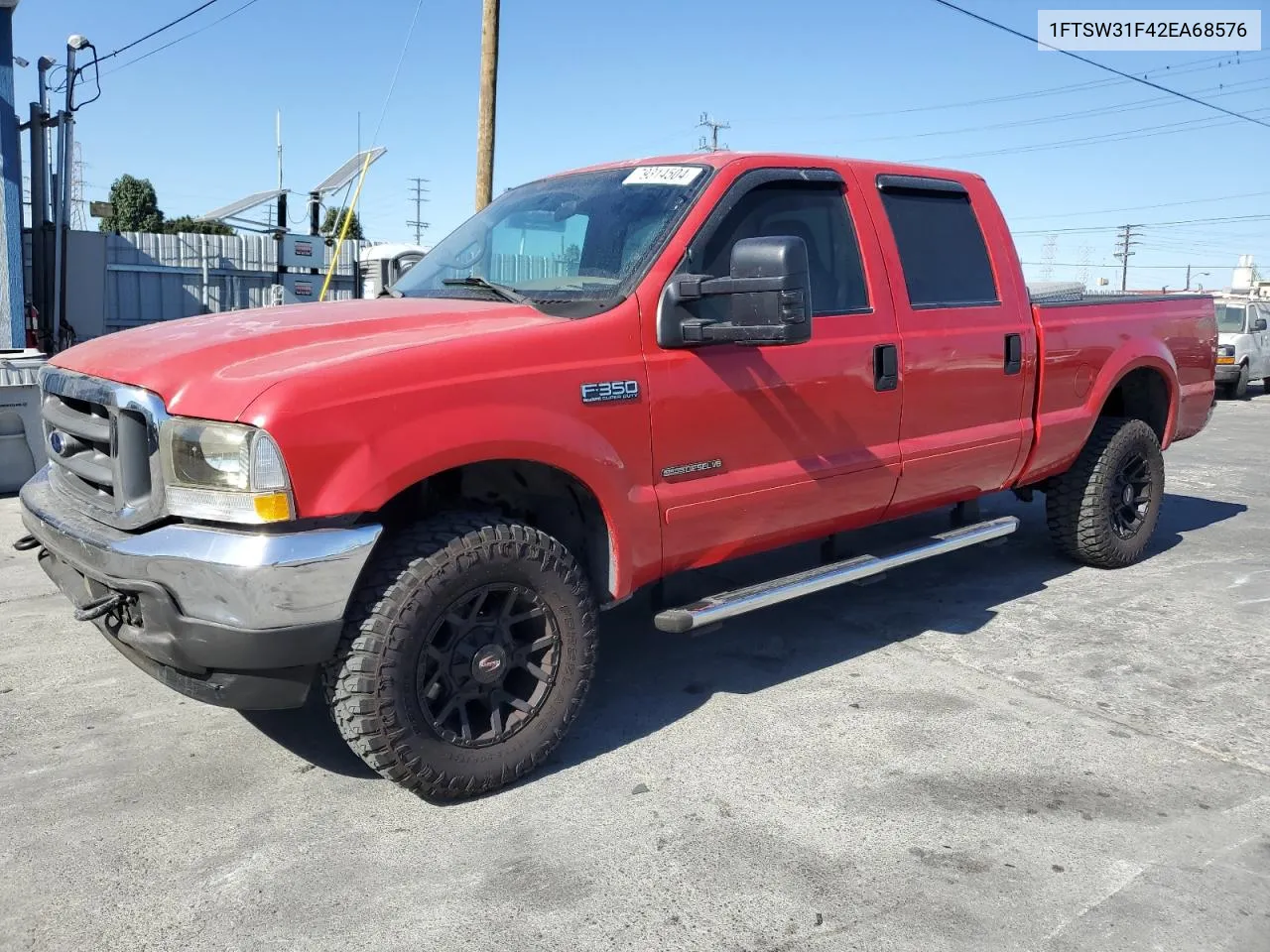 2002 Ford F350 Srw Super Duty VIN: 1FTSW31F42EA68576 Lot: 79314504