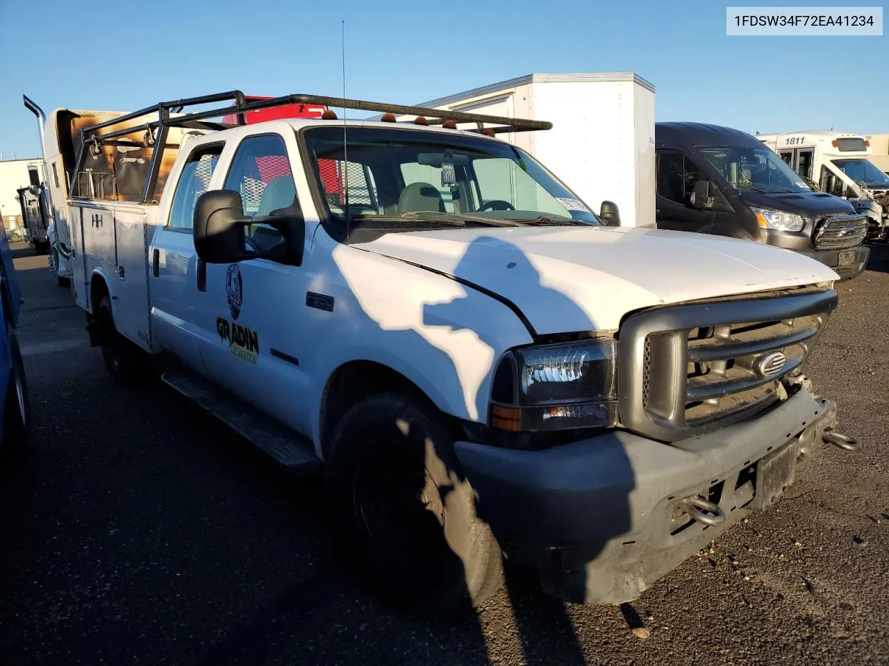 2002 Ford F350 Srw Super Duty VIN: 1FDSW34F72EA41234 Lot: 79711794