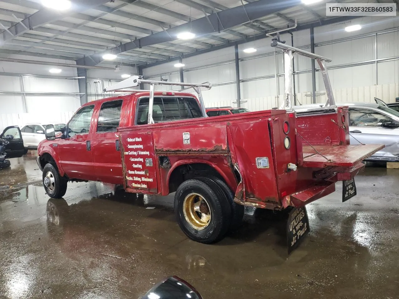 2002 Ford F350 Super Duty VIN: 1FTWW33F32EB60583 Lot: 79736524