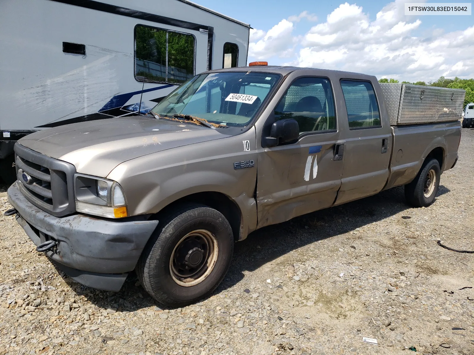 2003 Ford F350 Srw Super Duty VIN: 1FTSW30L83ED15042 Lot: 50461334