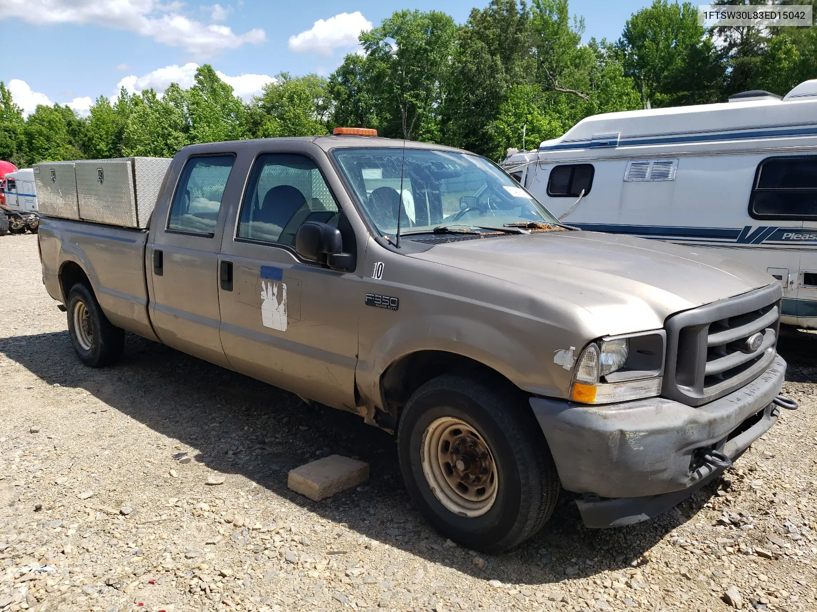 2003 Ford F350 Srw Super Duty VIN: 1FTSW30L83ED15042 Lot: 50461334