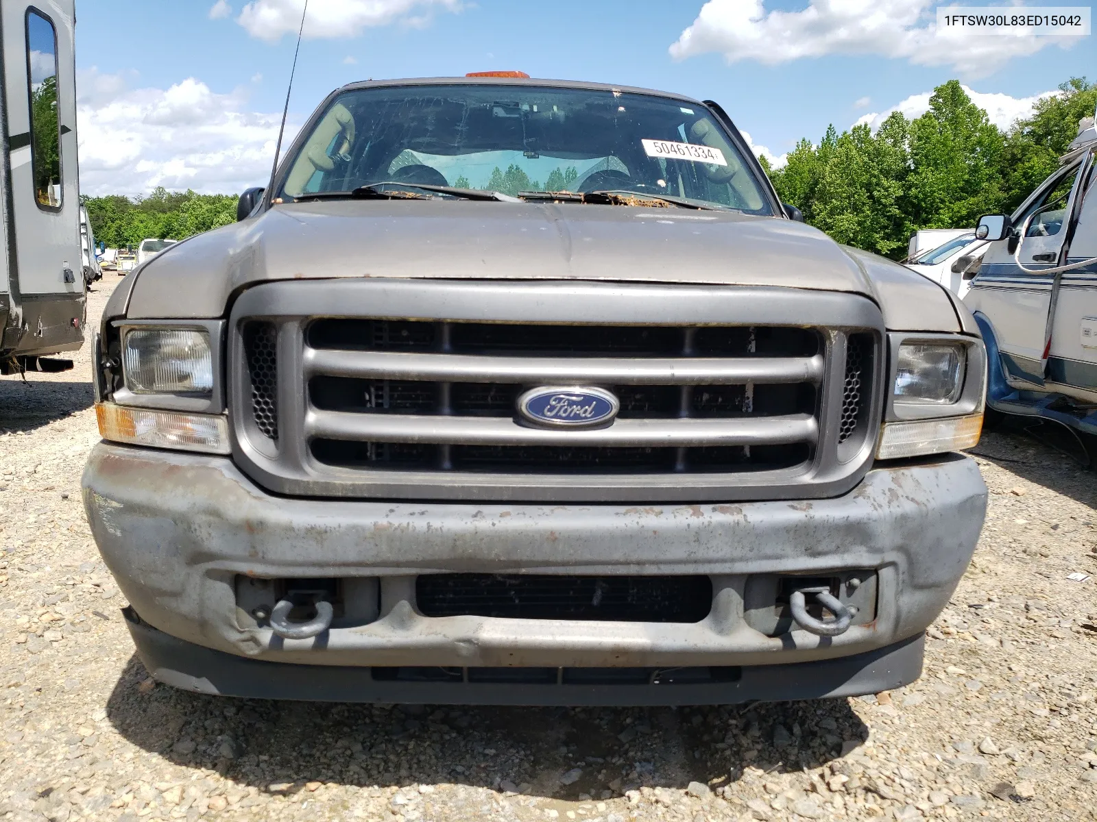 2003 Ford F350 Srw Super Duty VIN: 1FTSW30L83ED15042 Lot: 50461334